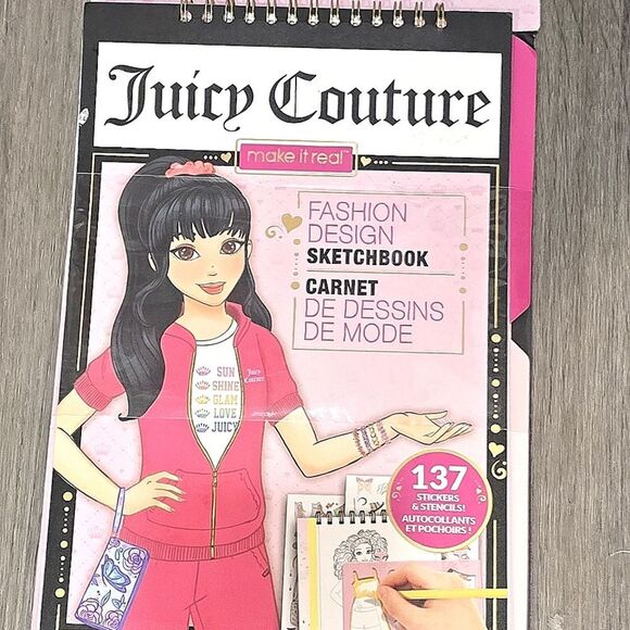 Juicy Couture Make It Real Fashion Design Sketchbook - Picture 3 of 9